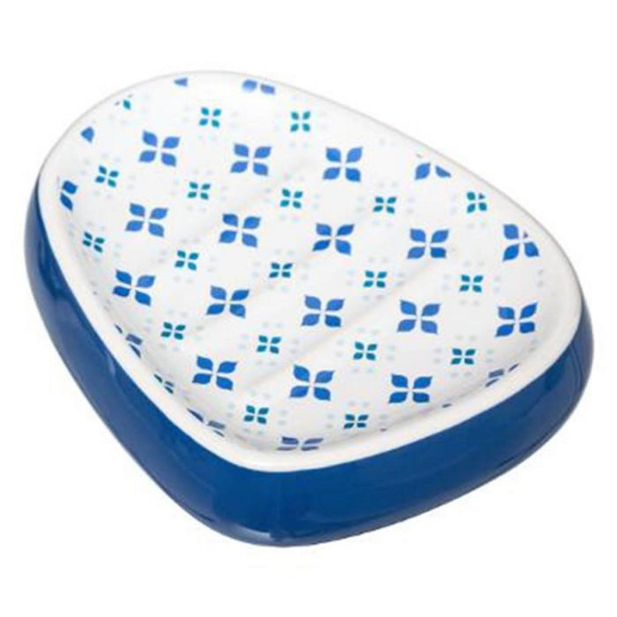 FIVE Porte Savon en Céramique  Zula  12cm Bleu