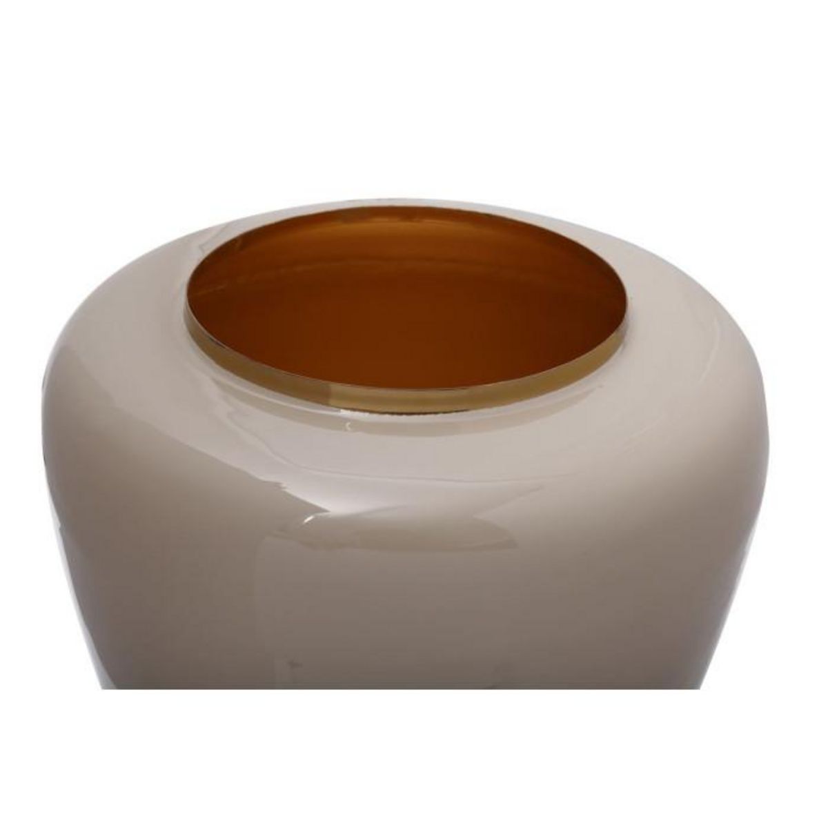 Paris Prix Vase Rond Design  Tribuna  36cm Taupe & Or