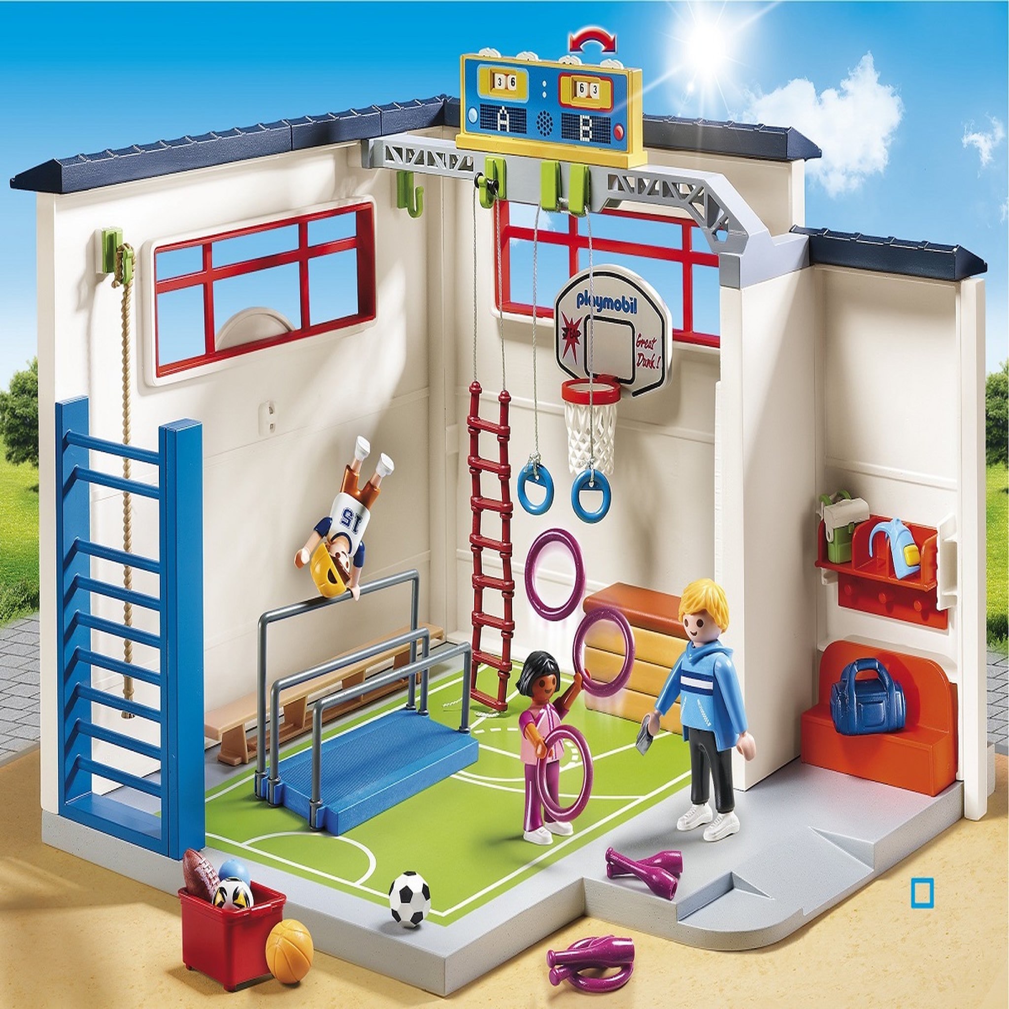 Voir la diapositive 3 : PLAYMOBIL 9454 - City Life - Salle de sports