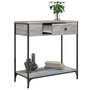 Voir la diapositive 4 : VIDAXL Table console sonoma gris 75x34,5x75 cm bois d'ingenierie