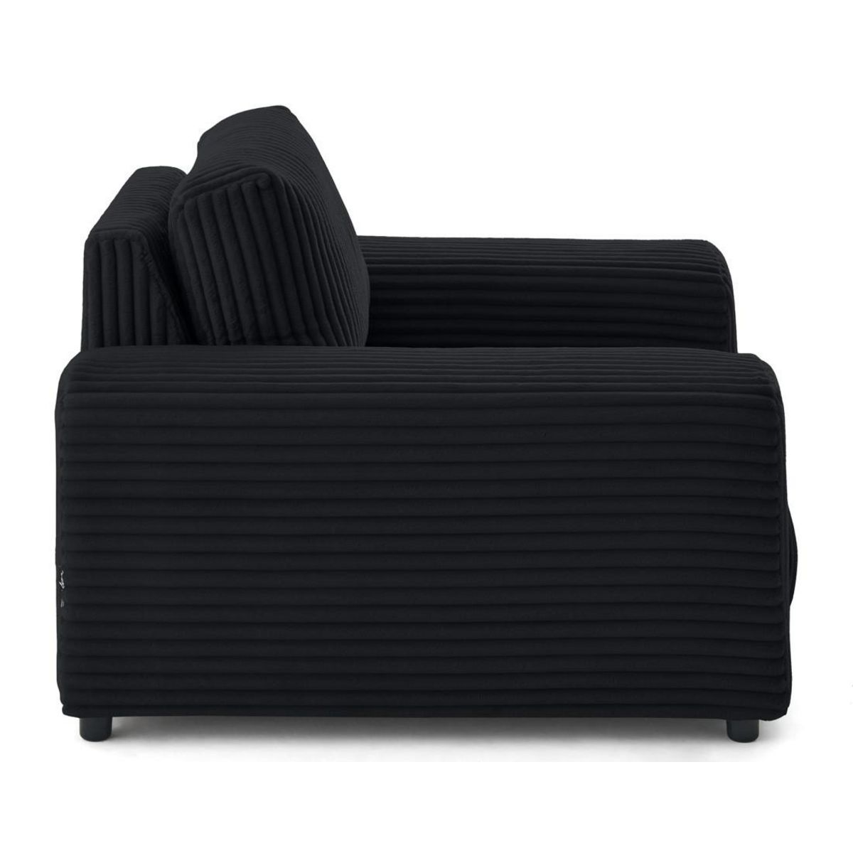 LISA DESIGN Garance - fauteuil en velours côtelé grosses côtes