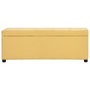 Voir la diapositive 2 : VIDAXL Banc avec compartiment de rangement 116 cm Jaune Polyester