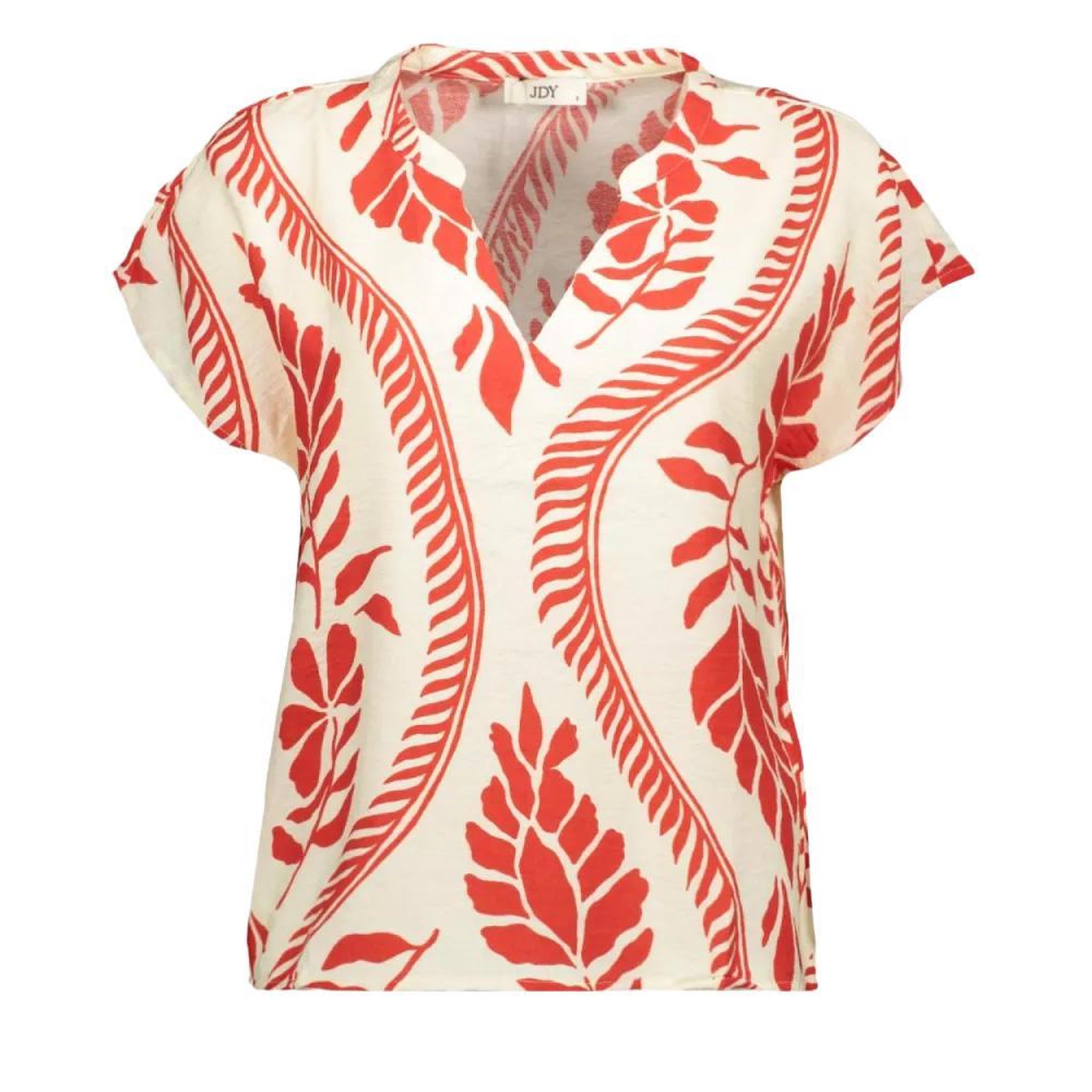 JACQUELINE DE YONG Blouse Écru/Rouge Femme JDY Pepper