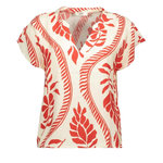 JACQUELINE DE YONG Blouse Écru/Rouge Femme JDY Pepper. Coloris disponibles : Beige