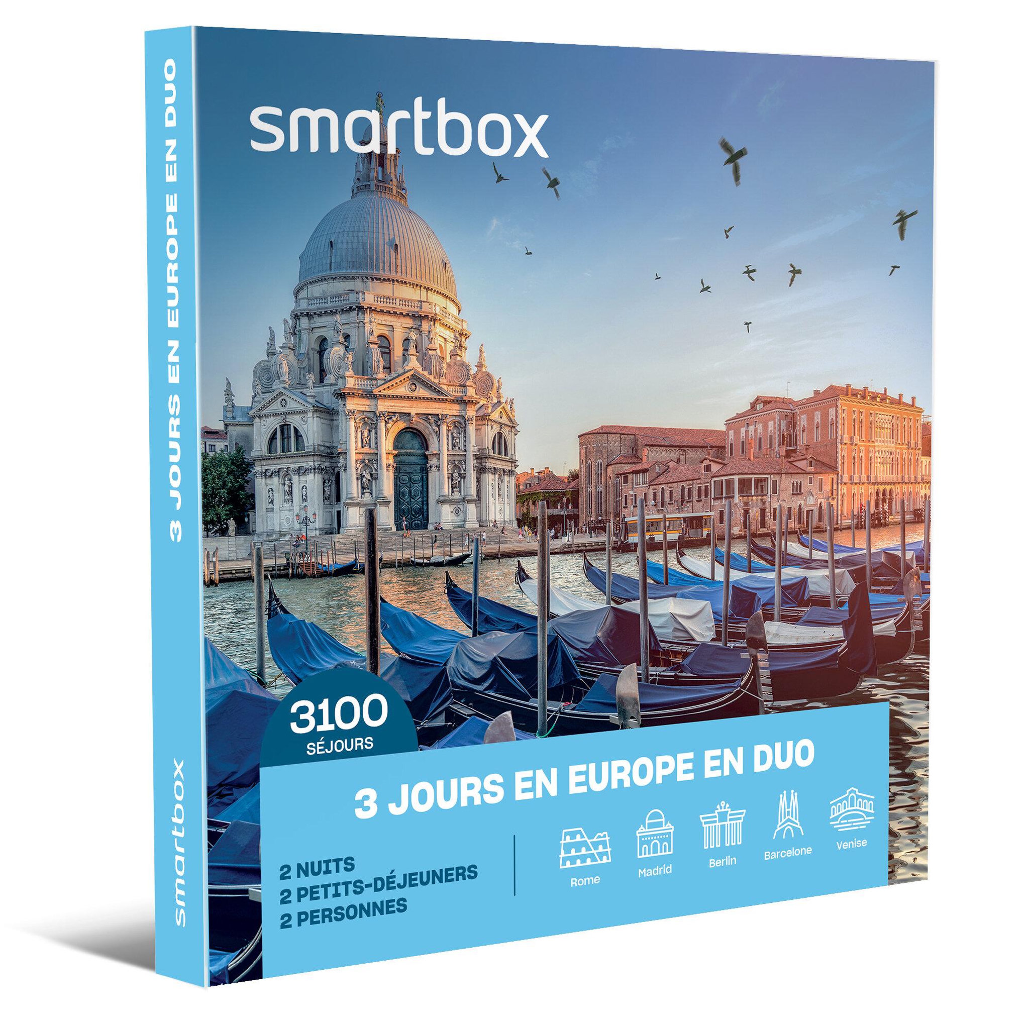 Voir la diapositive 1 : Smartbox 3 jours en Europe en duo - Coffret Cadeau Séjour