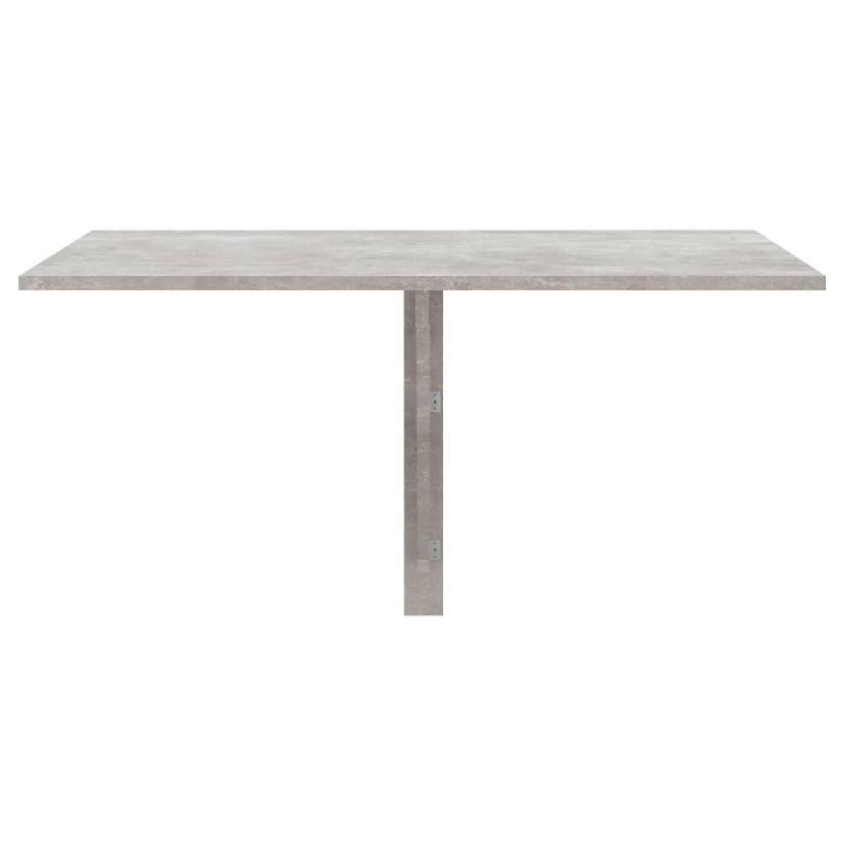 VIDAXL Table murale pliable Gris beton 100x60x56 cm Bois d'ingenierie