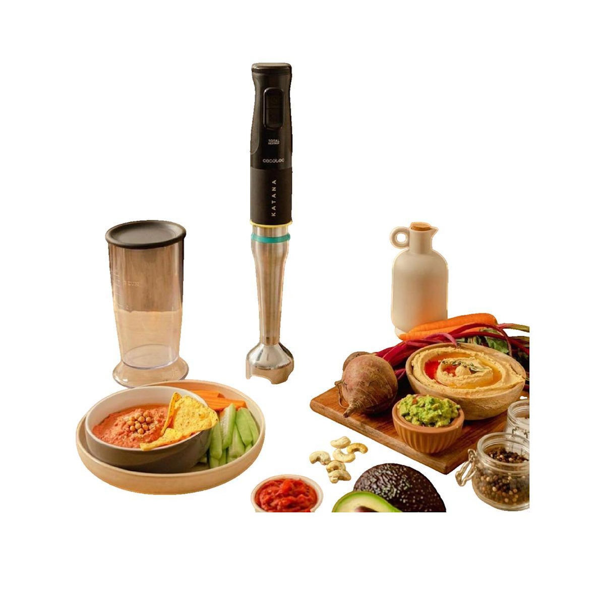 CECOTEC Mixeur plongeant Cecotec Katana 15 TotalDestroy titane noir