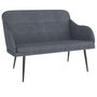 Voir la diapositive 2 : VIDAXL Banc Gris fonce 110x76x80 cm Velours