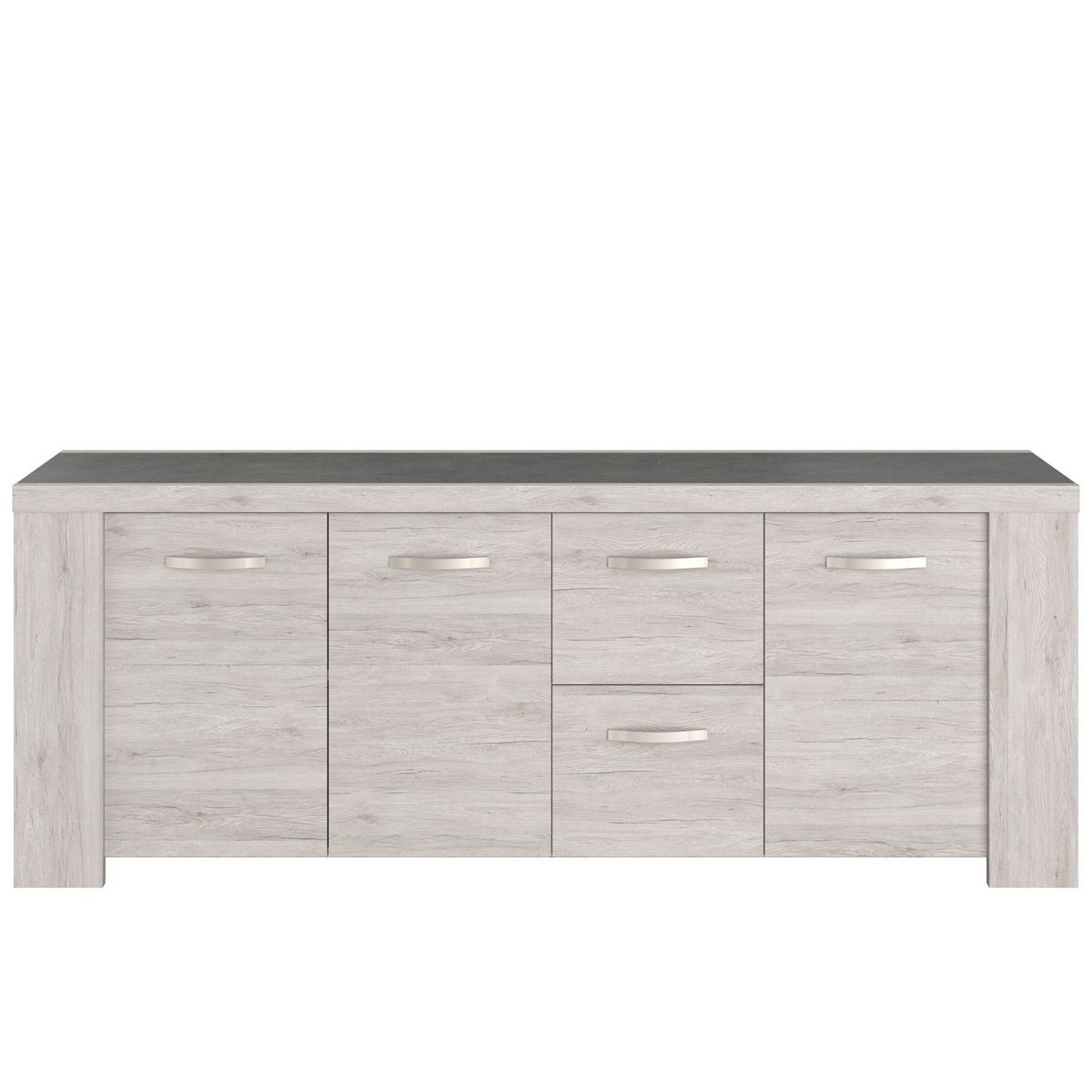 Buffet 4 portes 1 titoir L230 x H87x P55cm MEL