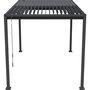 Voir la diapositive 3 : Habitat et Jardin Pergola bioclimatique autoportante avec lames orientables  Howard  - 3 x 4 m - Gris