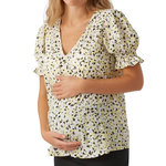 VERO MODA MATERNITY Blouse /Blanc Femme Vero Moda Marternity Molea. Coloris disponibles : Jaune