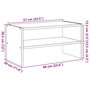Voir la diapositive 6 : VIDAXL Etagere a chaussures empilable blanc 60x30x30,5 cm