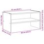 Voir la diapositive 6 : VIDAXL Etagere a chaussures empilable blanc 60x30x30,5 cm