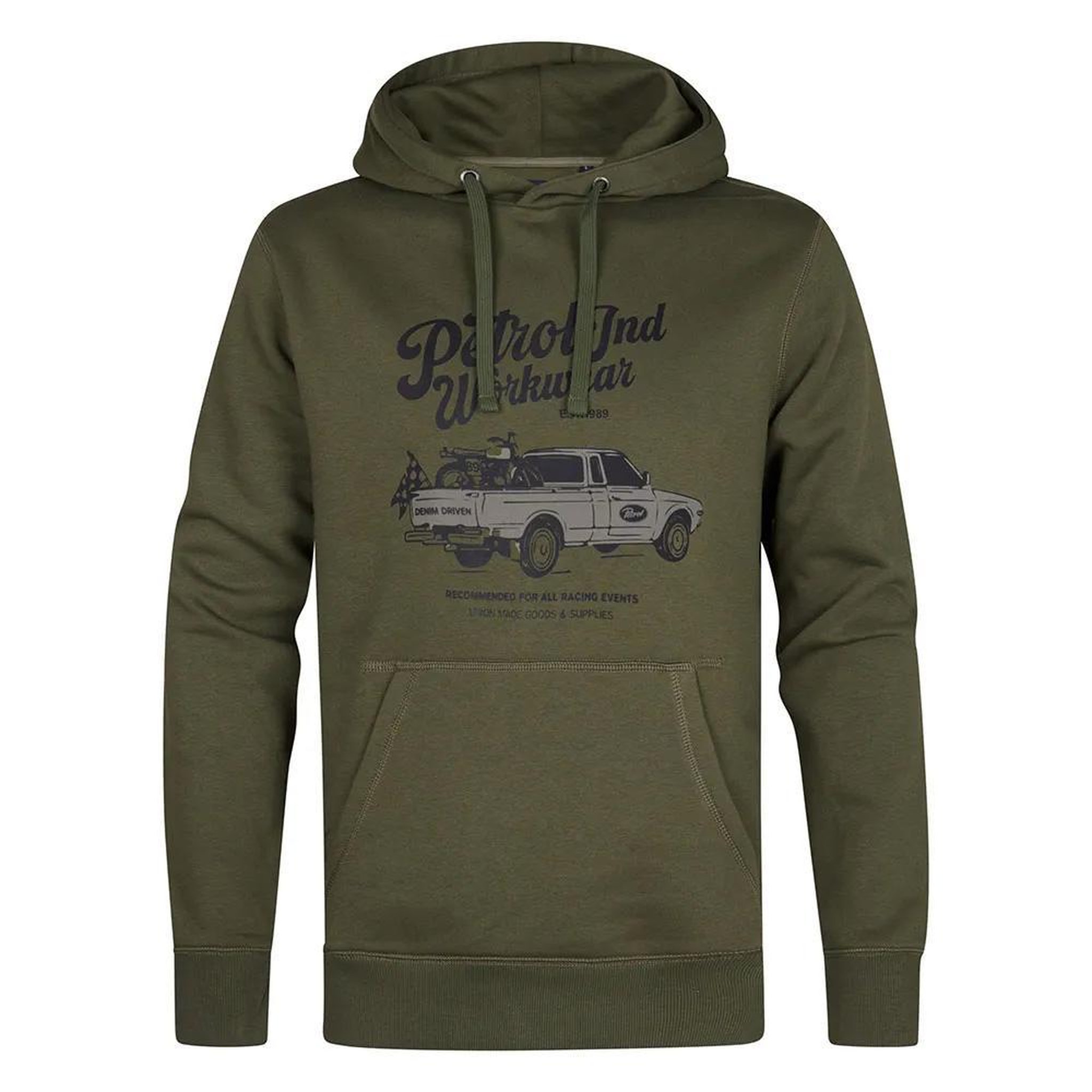 Petrol Industries Sweat à Capuche Kaki Homme Petrol Industries Hoode. Coloris disponibles : Vert