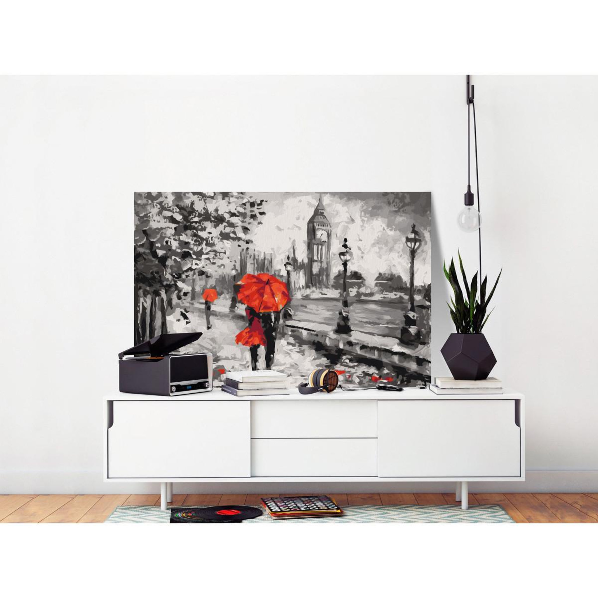 Voir la diapositive 2 : Paris Prix Tableau à peindre soi-même  amoureux à londres  40x60cm