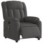 Voir la diapositive 3 : VIDAXL Fauteuil inclinable de massage electrique gris fonce tissu