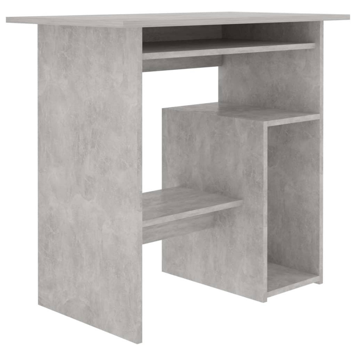 VIDAXL Bureau Gris beton 80x45x74 cm Bois d'ingenierie