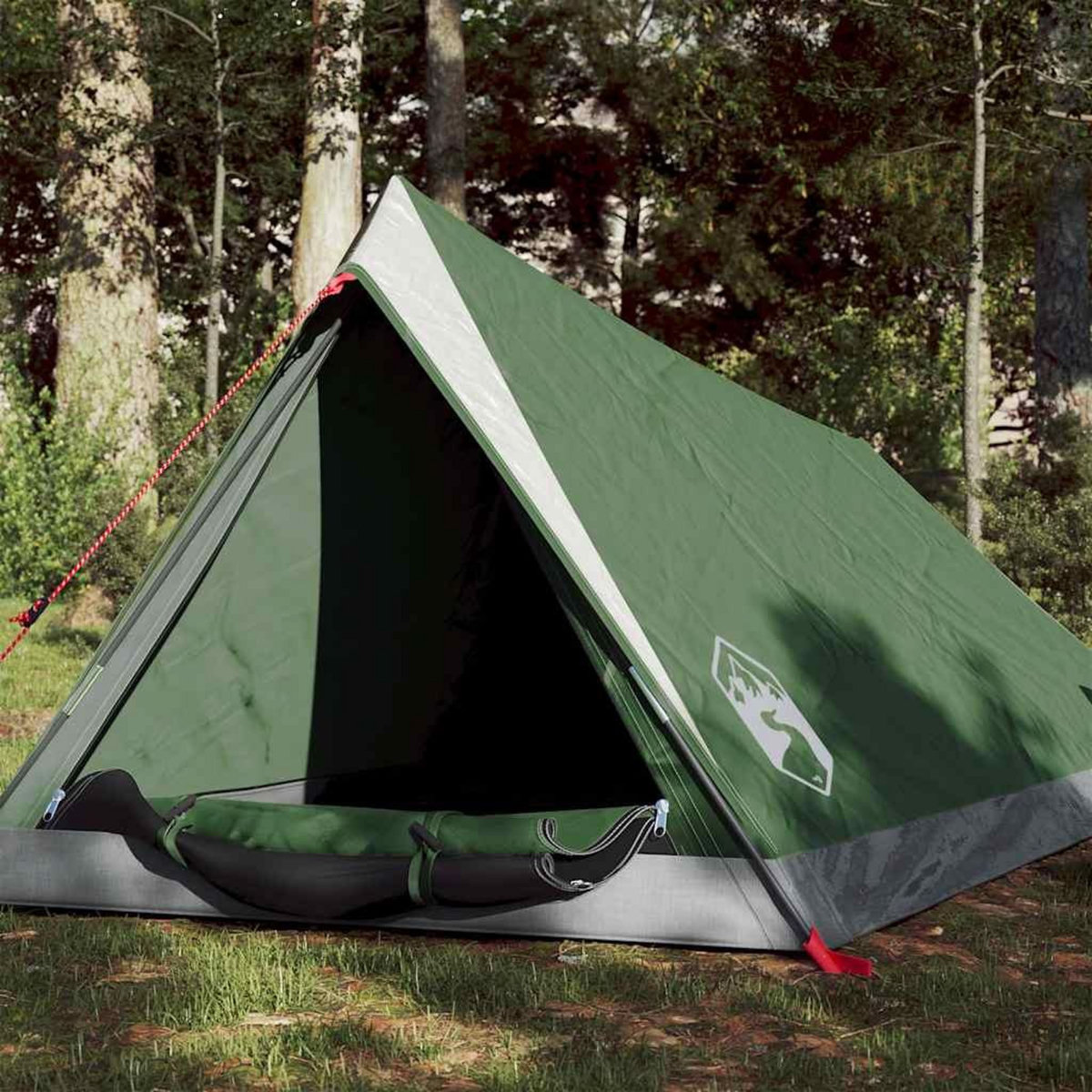 VIDAXL Tente de camping 2 personnes vert impermeable