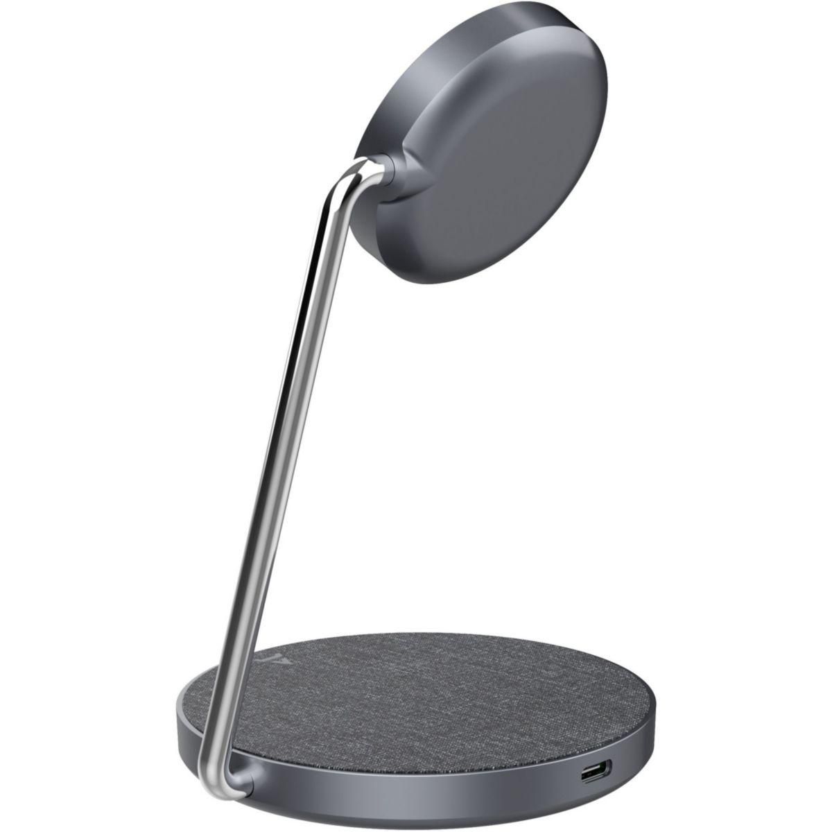 ADEQWAT Chargeur stand compatible Qi2/MagSafe 2 en 1 15W