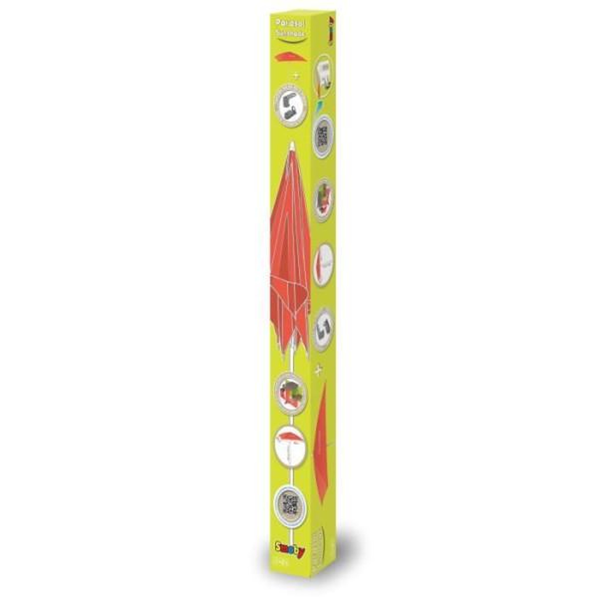 Voir la diapositive 1 : SMOBY Smoby - Parasol pour tables pique-nique - 80 x 90 cm - Rouge