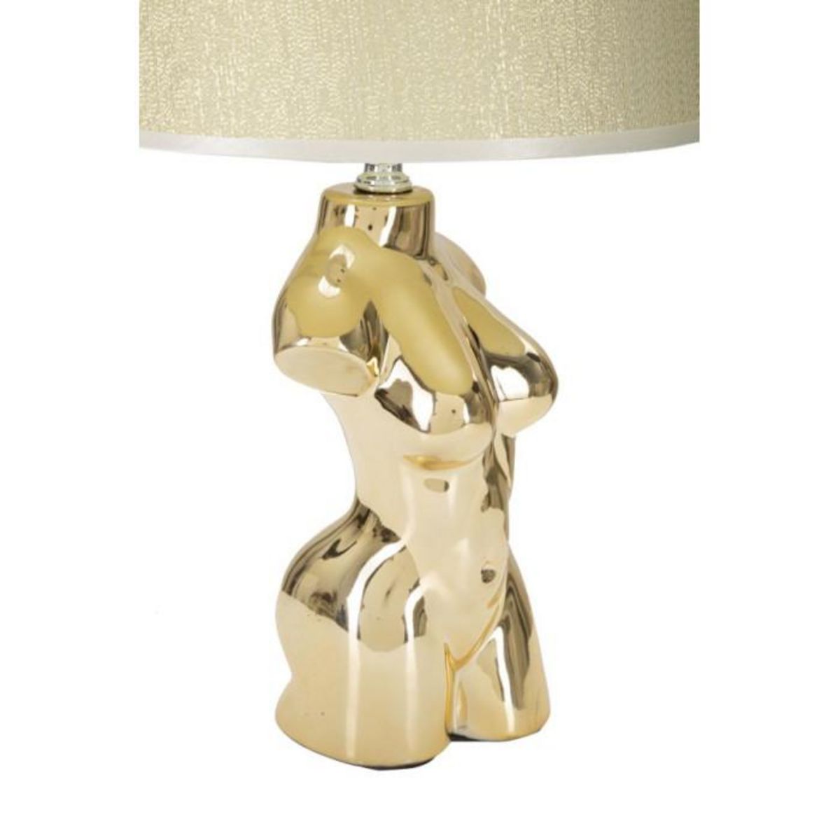 Paris Prix Lampe à Poser en Céramique  Woman  42cm Or