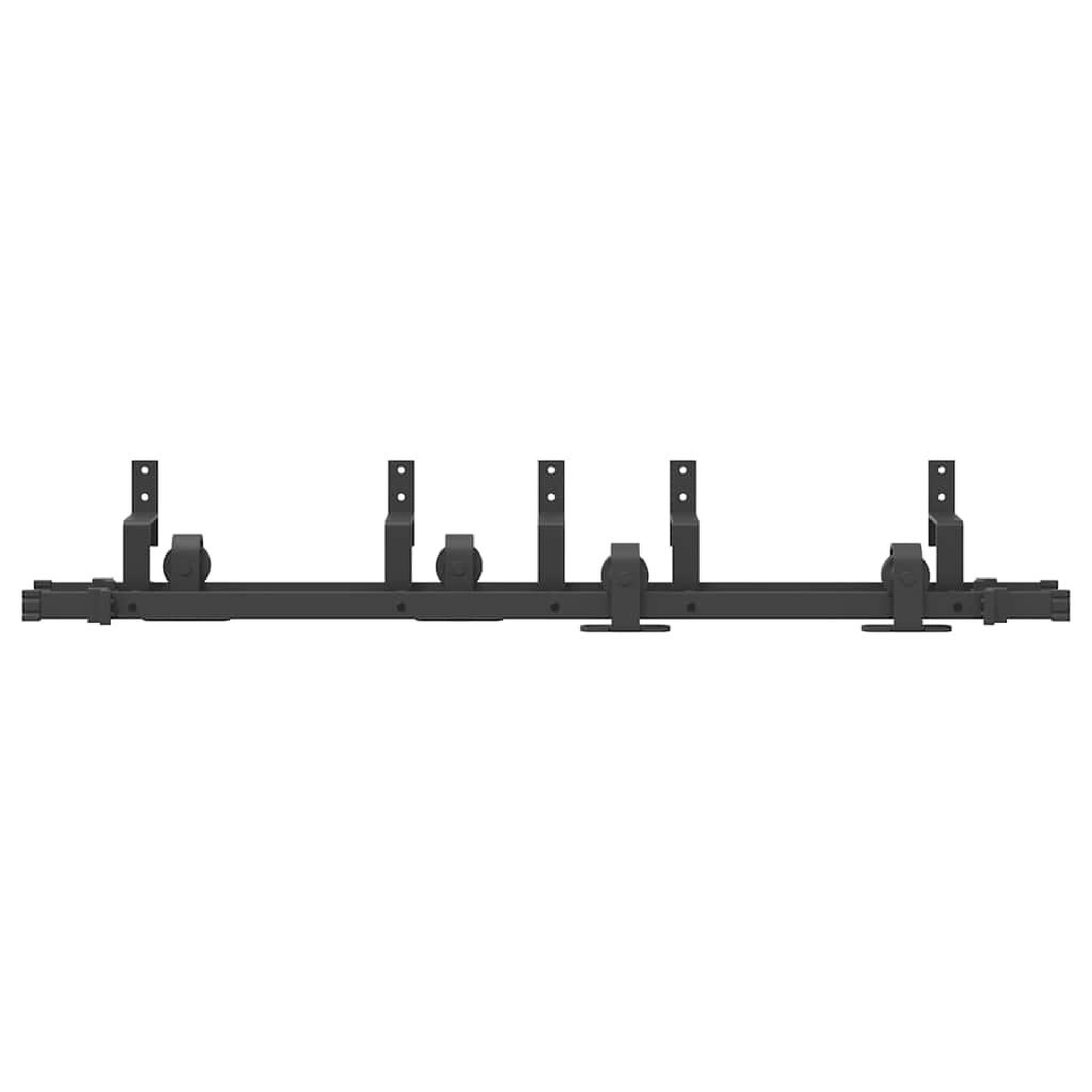 Voir la diapositive 5 : VIDAXL Kit de quincaillerie de porte coulissante 152,5 cm acier noir