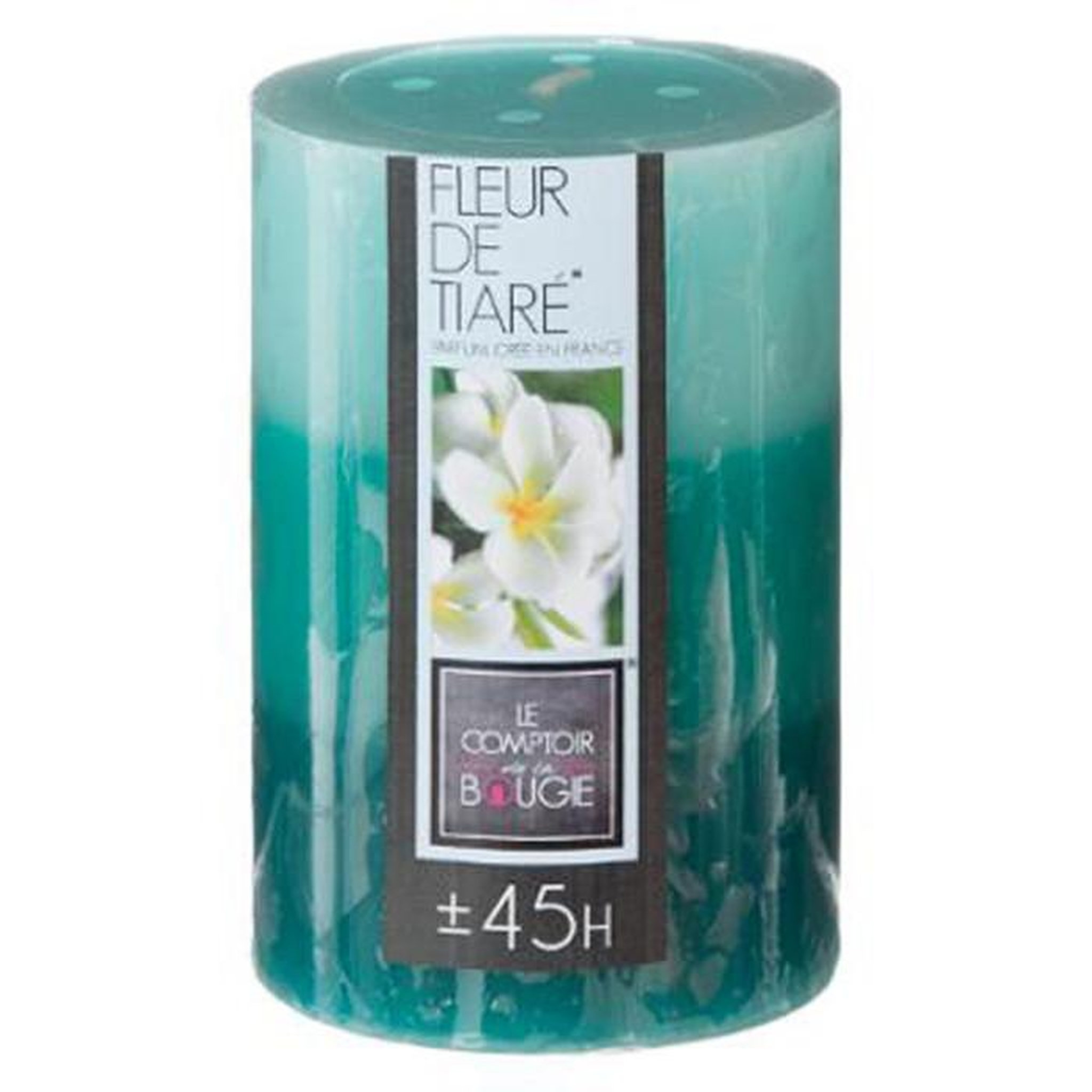 Voir la diapositive 2 : COMPTOIR DE LA BOUGIE Bougie Parfumée Ronde  Trio  310g Fleur de Tiaré