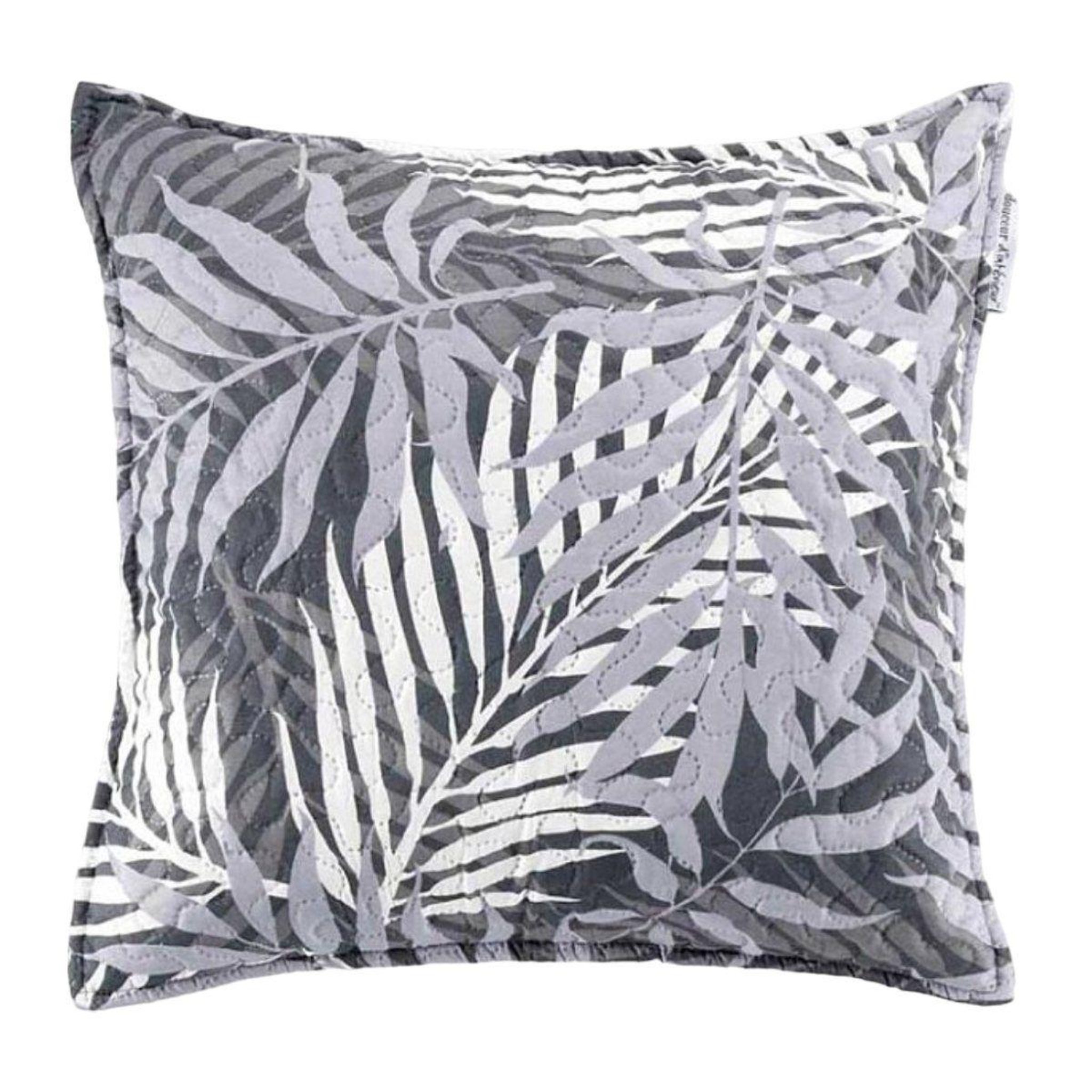Douceur d'Intérieur Housse de coussin à motifs  hazel  60x60cm gris