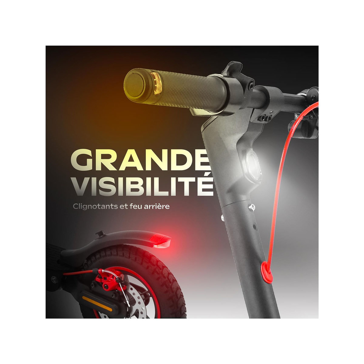 URBANGLIDE Trottinette Électrique Adulte UrbanGlide 100 PRO 2 – Moteur 1100W - Autonomie Jusqu'a 30 km - Pneu 10  - Batterie 42V/7,8Ah - Poids 15Kg Produit neuf et original, garantie 2 ans.