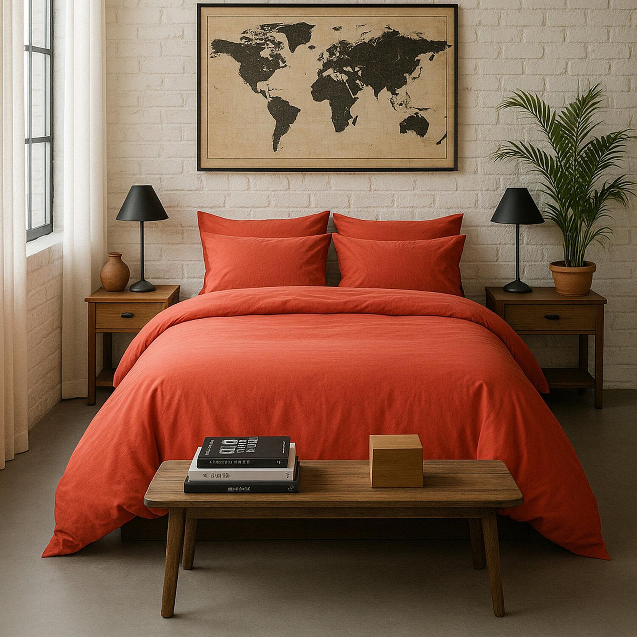 Voir la diapositive 2 : BATON ROUGE Taie d'oreiller 100% percale de coton