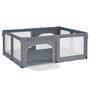 Voir la diapositive 5 : VIDAXL Parc pour bebe avec 2 portes Gris clair Tissu Oxford
