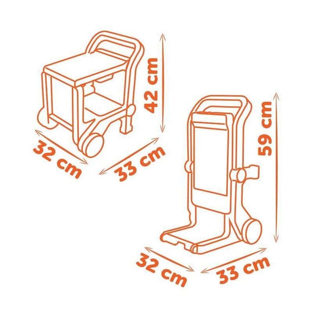 SMOBY Smoby - Black+Decker - Diable + Boite 3 en 1