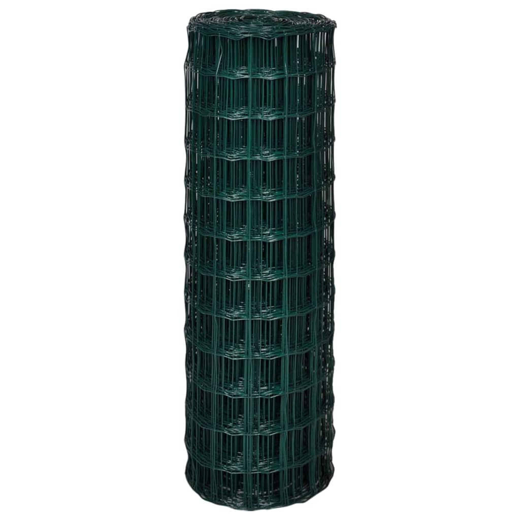 Voir la diapositive 3 : VIDAXL Cloture euro Acier 25 x 1,2 m Vert