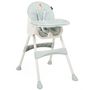 Voir la diapositive 2 : BEBELISSIMO Bebelissimo - Chaise haute 2 en 1 - Evolutive - Réglable - Pliable- Squirrel - vert - Ha-002