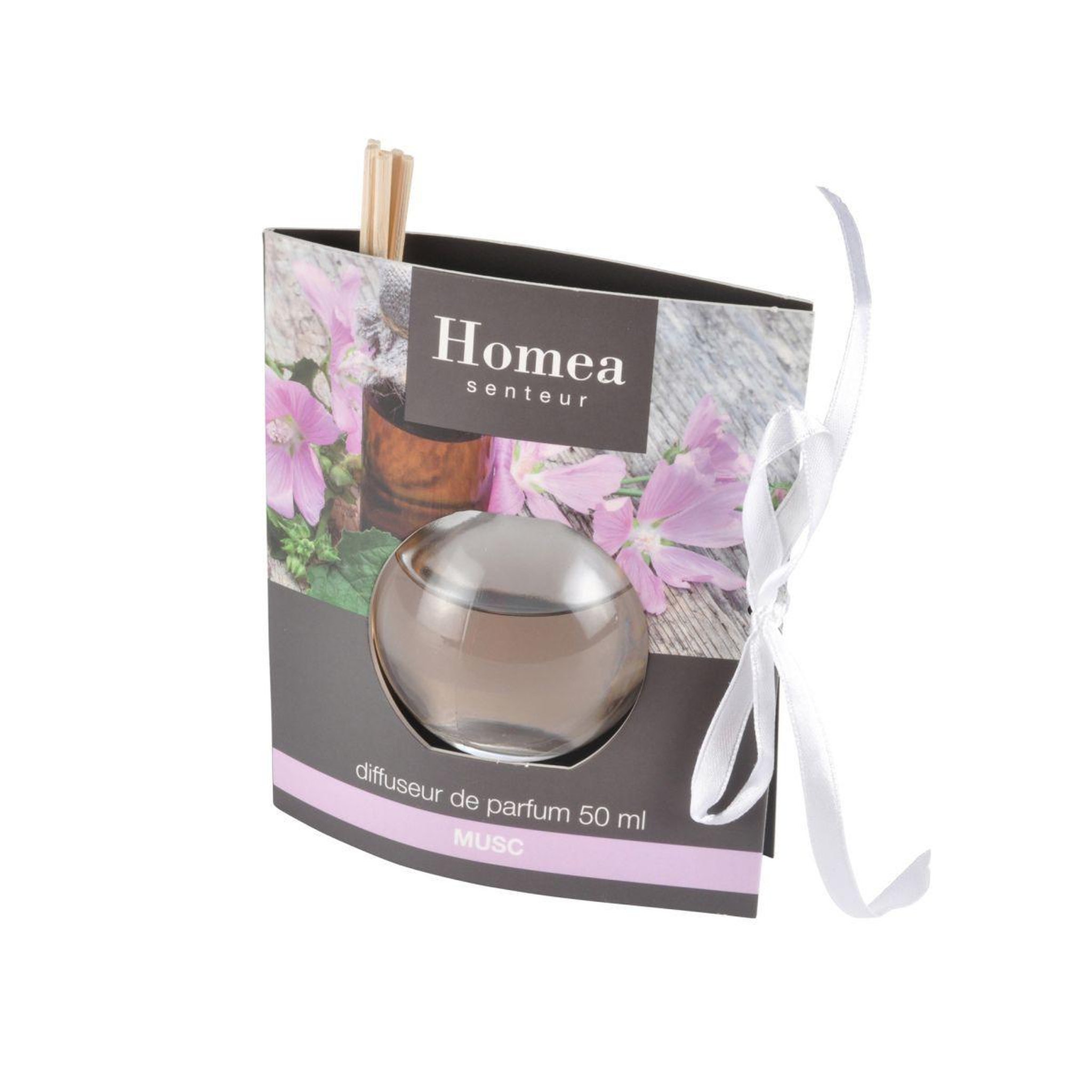 Voir la diapositive 2 : HOMEA Diffuseur de parfum  boule  50ml musc