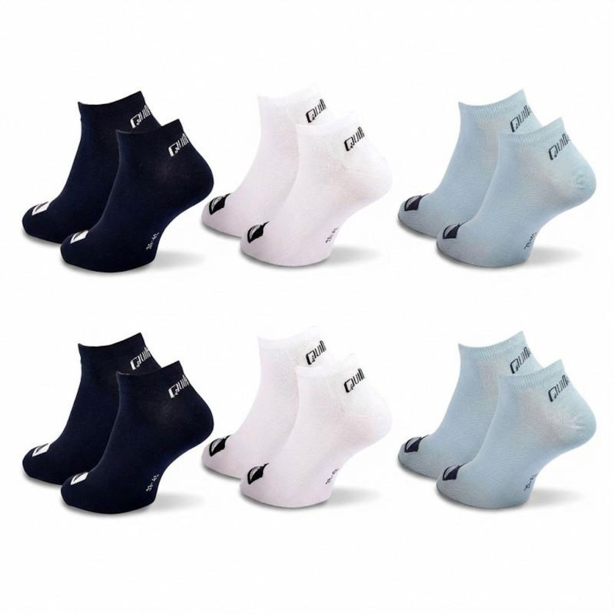 QUIKSILVER Quiksilver Pack de Chaussettes Homme SNEAKER– Lot 6 Paires Sport