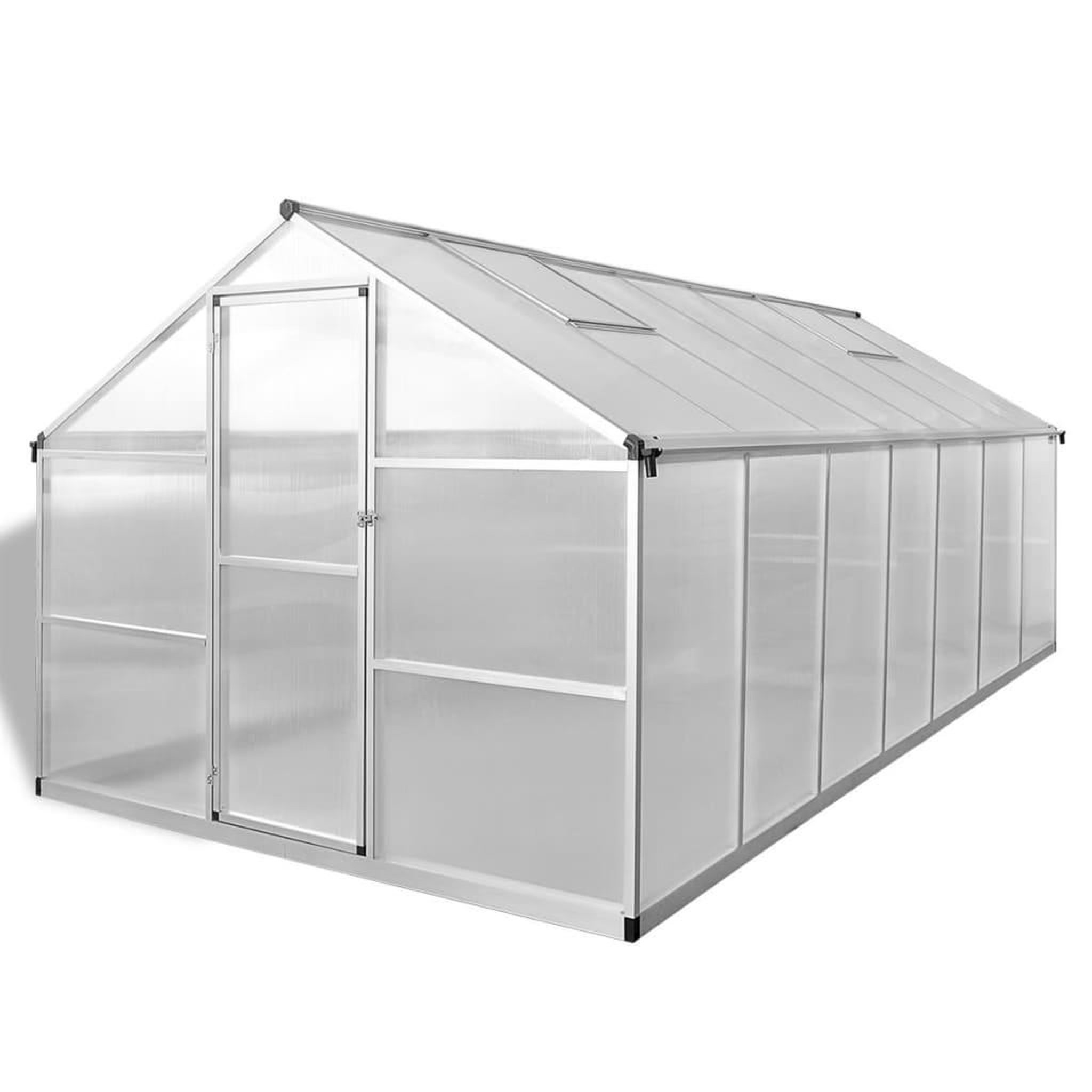 Voir la diapositive 2 : VIDAXL Serre Aluminium renforce 10,53 m^2