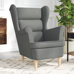 VIDAXL Fauteuil gris fonce 74x84x100 cm tissu