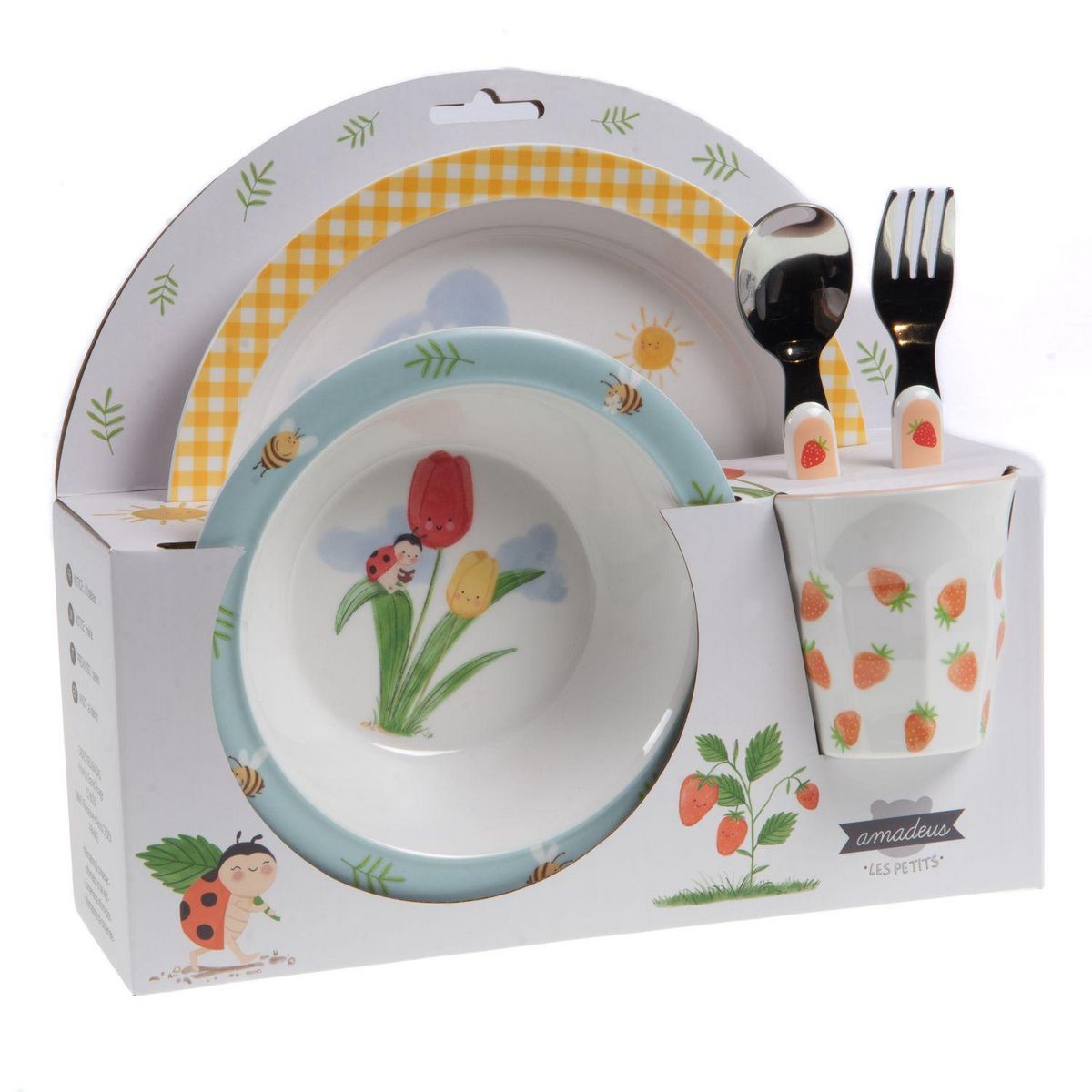 Amadeus Coffret set repas 5 pièces Printemps