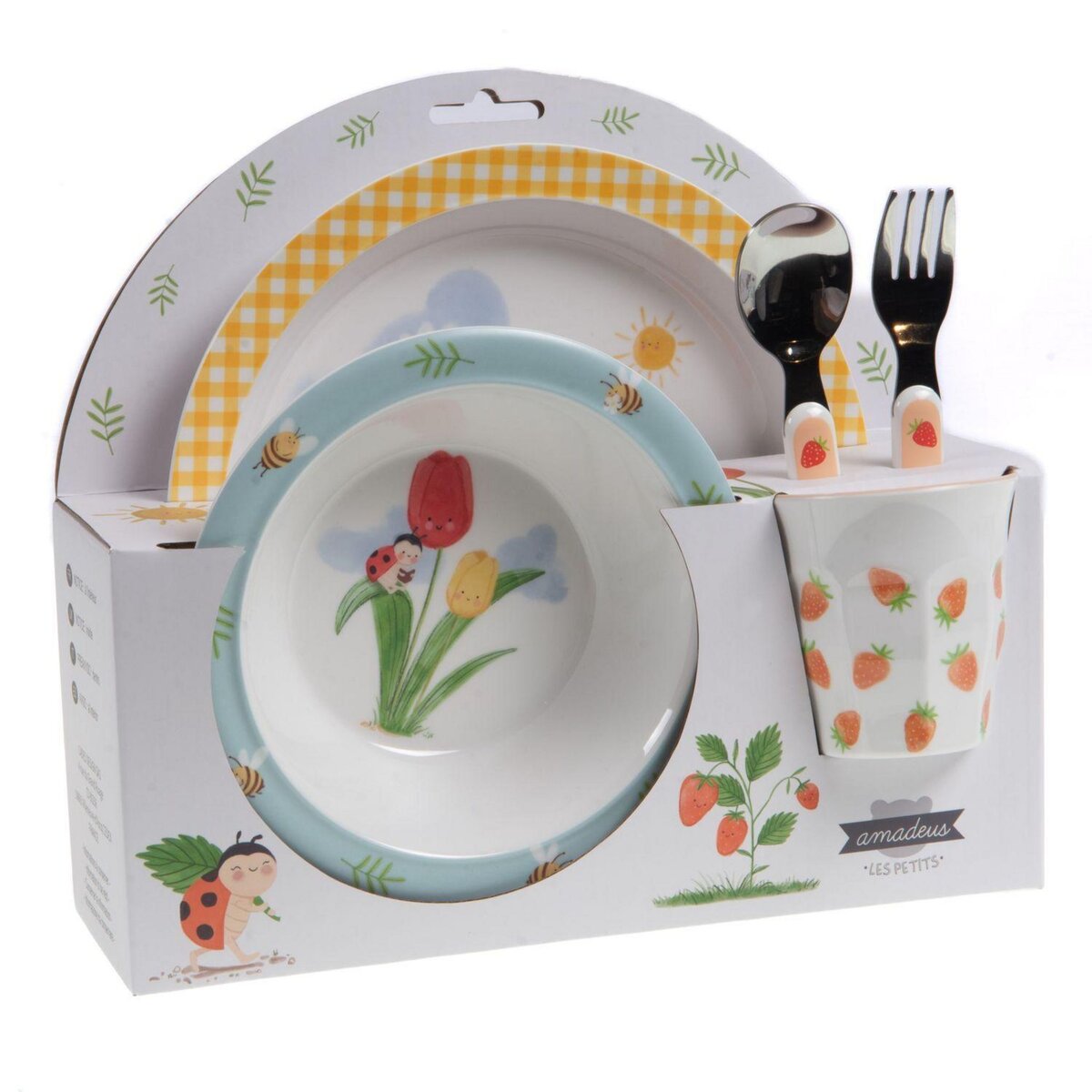 Amadeus Coffret set repas 5 pièces Printemps