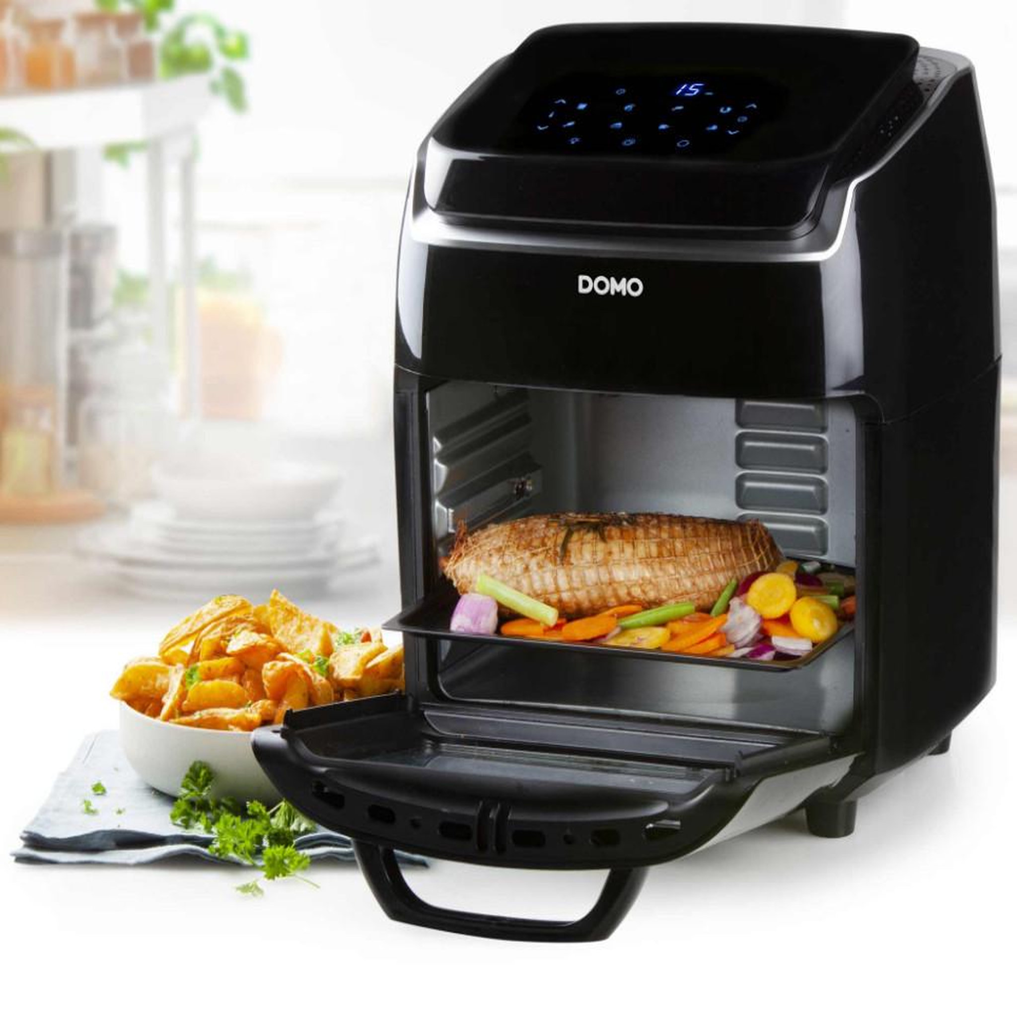 Voir la diapositive 5 : Domo Friteuse sans huile 10l 1800w noir - do534fr