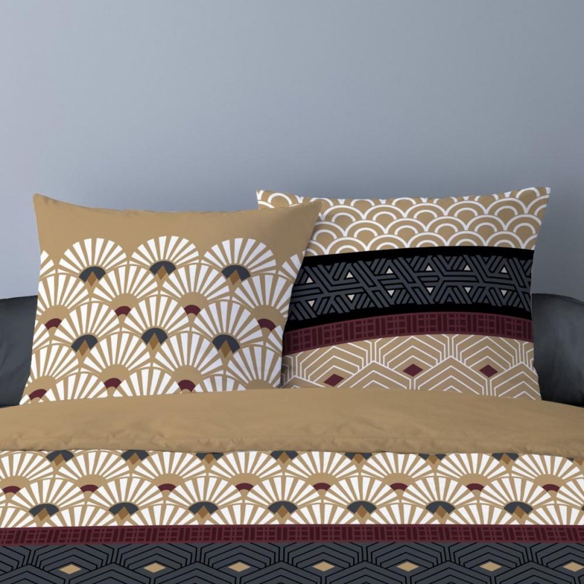 Dourev Housse de couette 240x220 SELIM + 2 taies