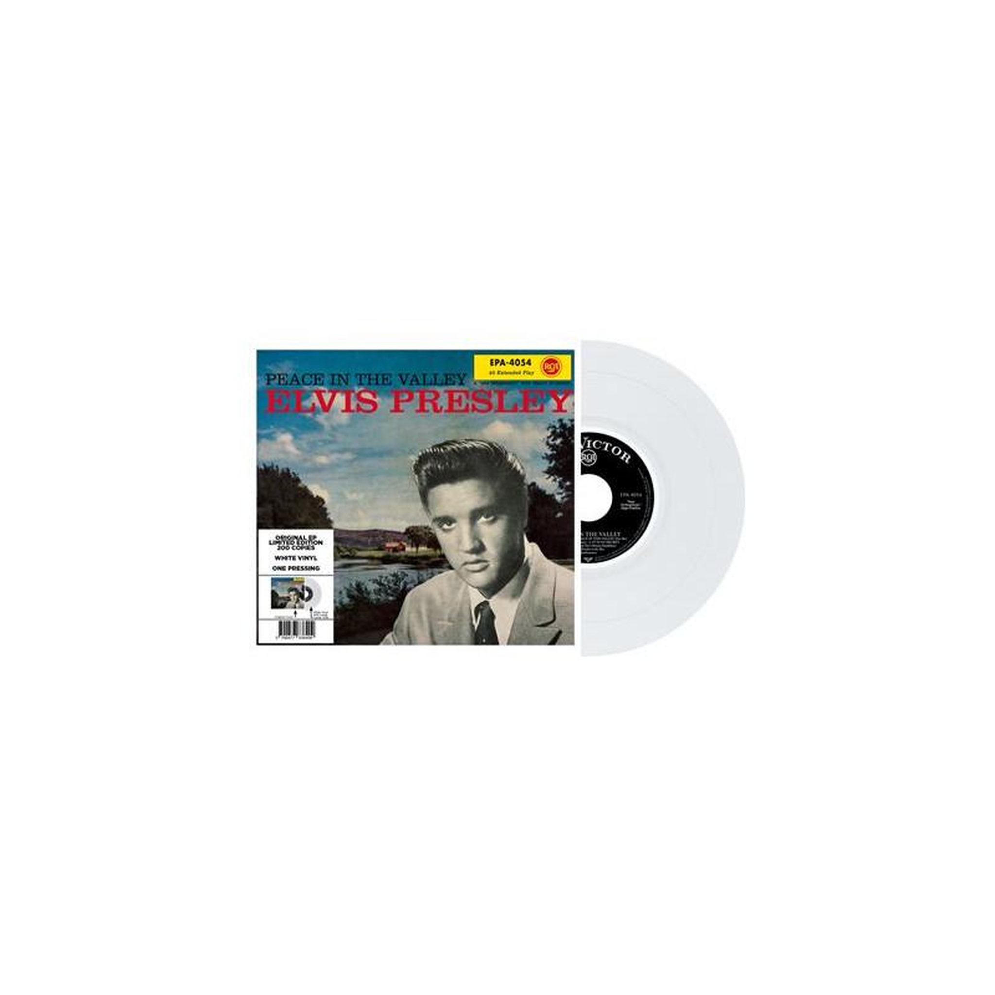 Vinyle 45 tours ep édition limitée vinyle blanc elvis presley peace in the valley, country