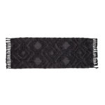 Paris Prix Tapis de Couloir Tufté  Hilma  70x200cm Gris Foncé