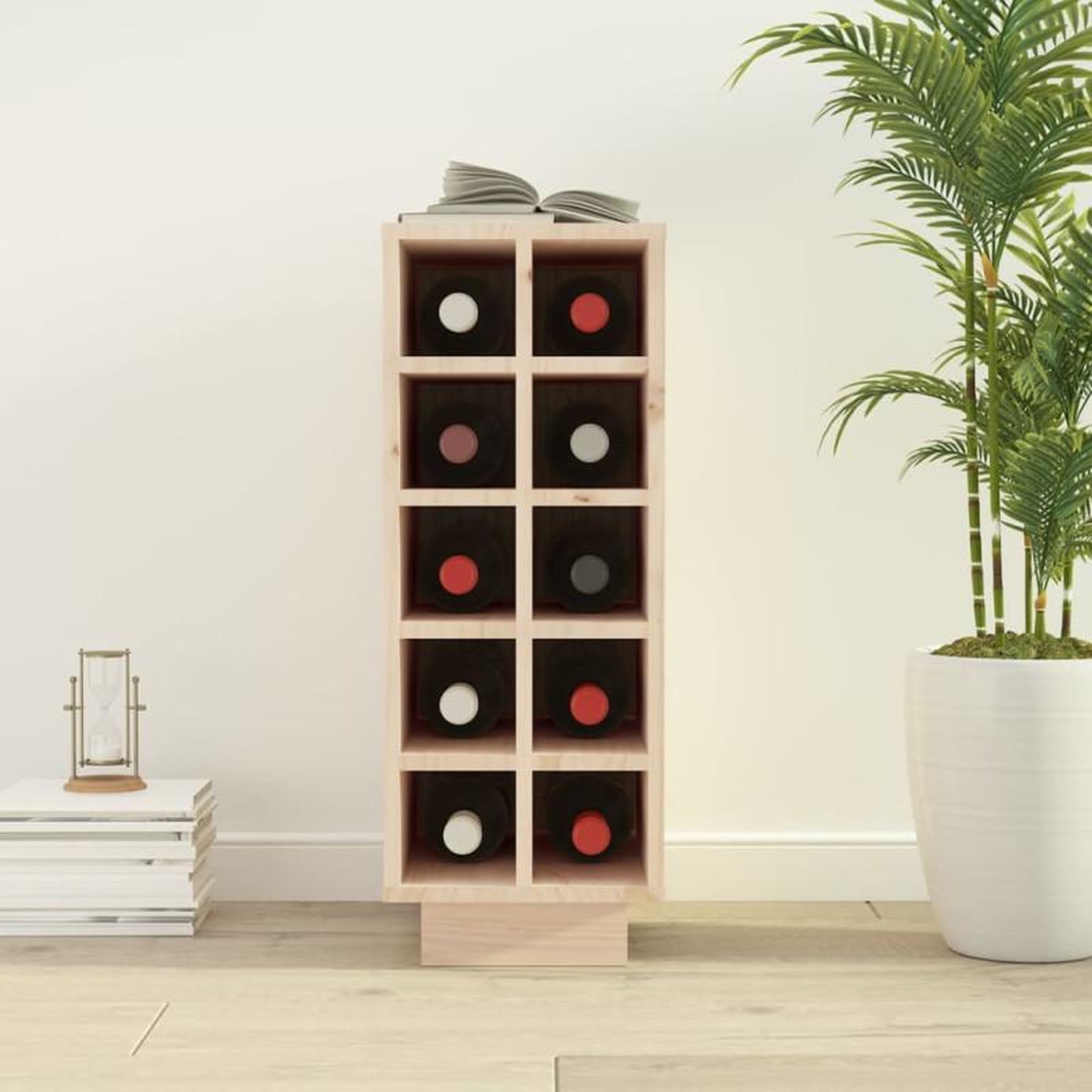 Voir la diapositive 3 : VIDAXL Armoire à vin 23x34x61 cm Bois de pin massif