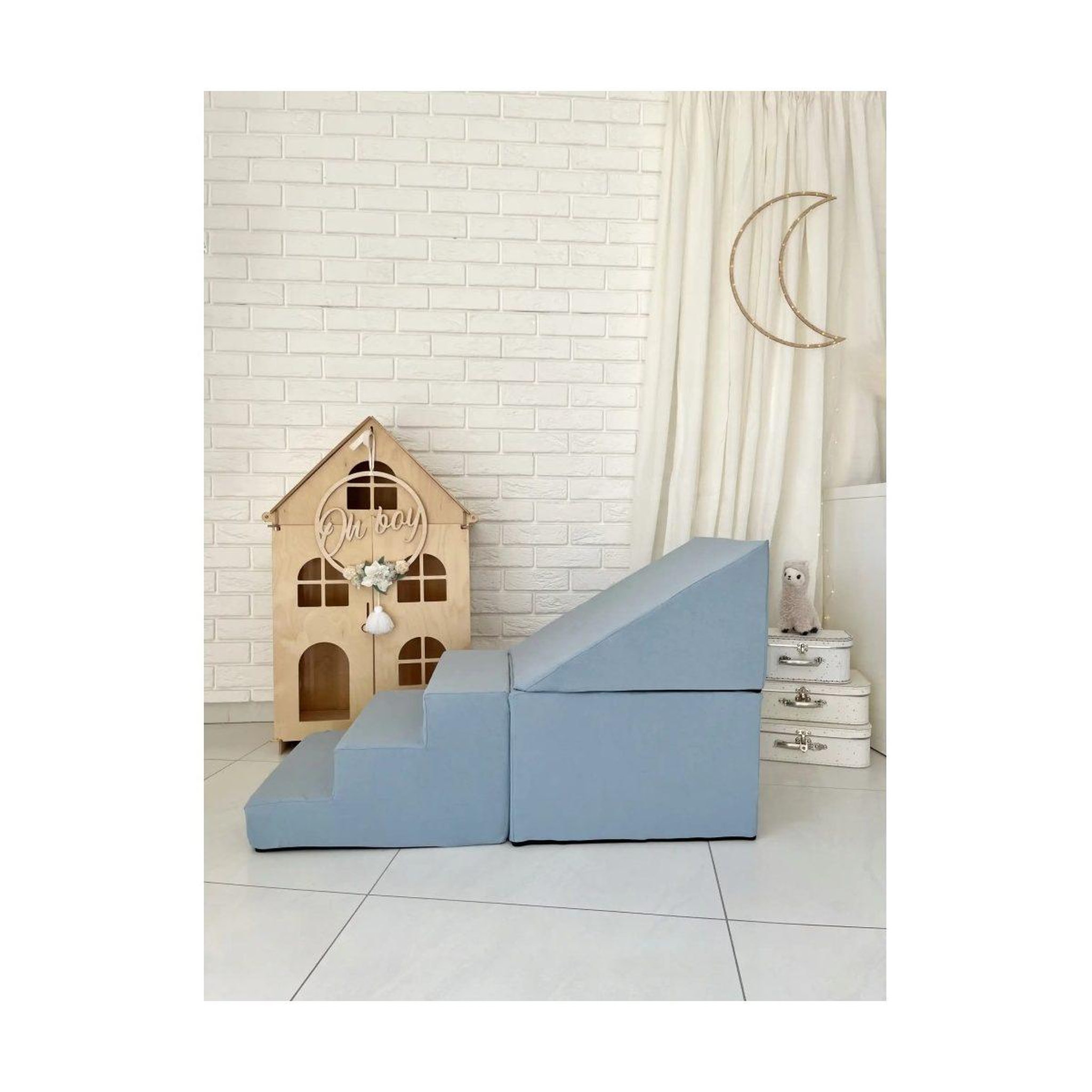 Voir la diapositive 2 : MONIO FOR KIDS Jeu en mousse - 3 éléments bleu