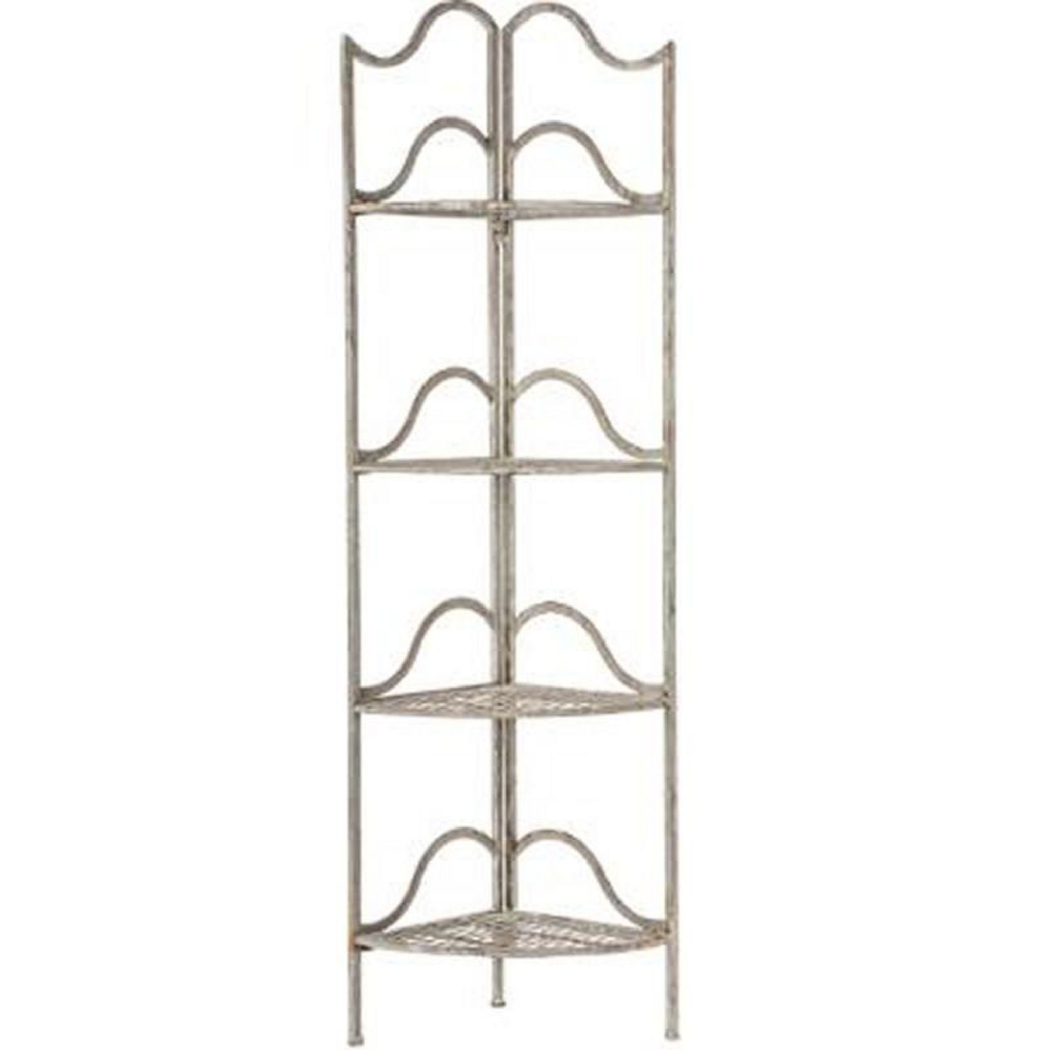 VASAGLE - Étagère D'angle - Rangement Avec 5 Niveaux - Marron Rustique Et Noir - Maison