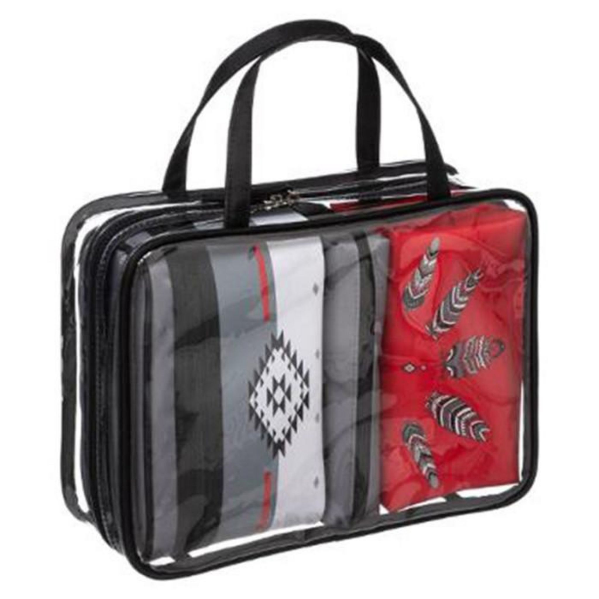 Trousse de toilette Transit - Rouge imprimé et personnalisé pour votre