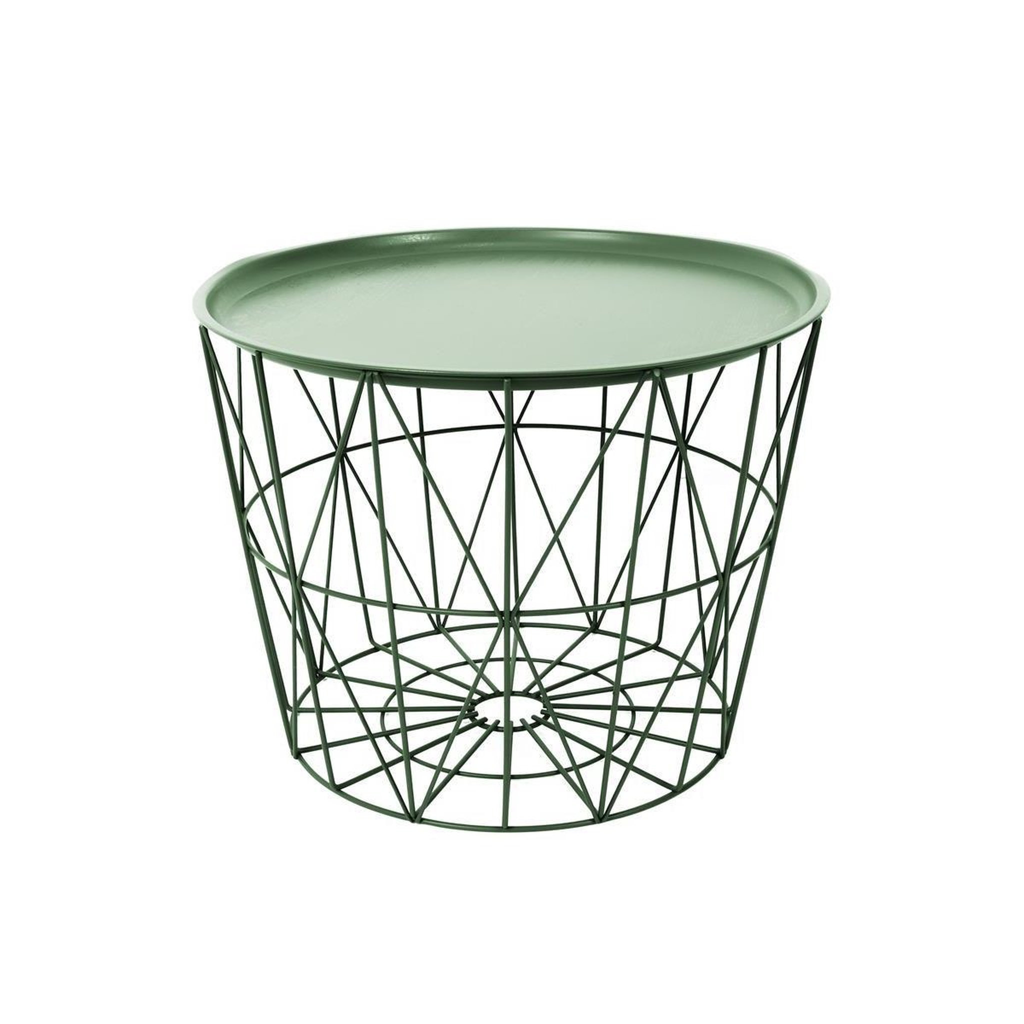 Voir la diapositive 2 : The Home Deco Factory Table d'appoint design  filaire  52cm vert