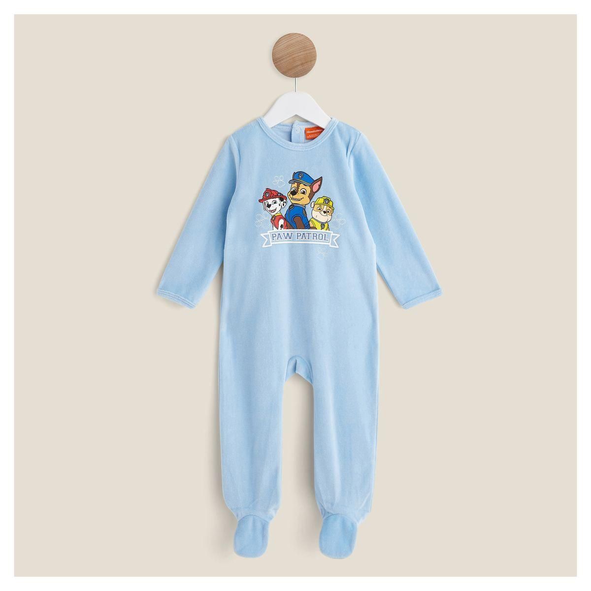 PAT PATROUILLE Dors bien velours bébé garçon